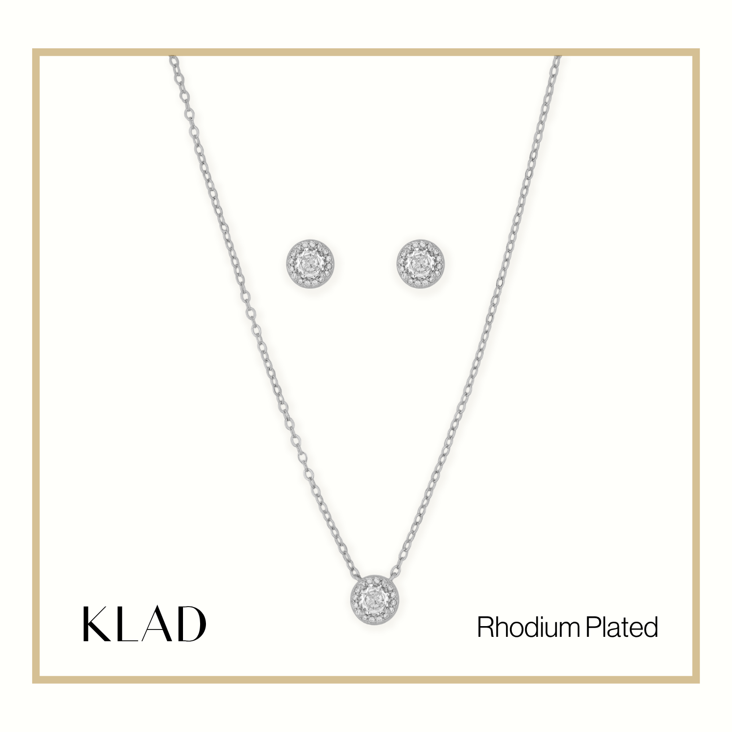 Marissa Jewelry Set in Rhodium
