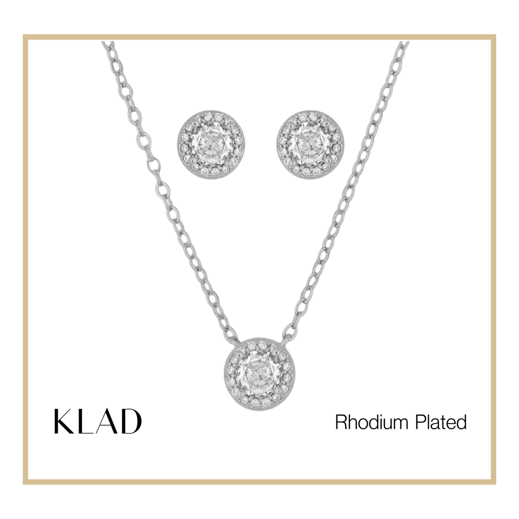 Marissa Jewelry Set in Rhodium