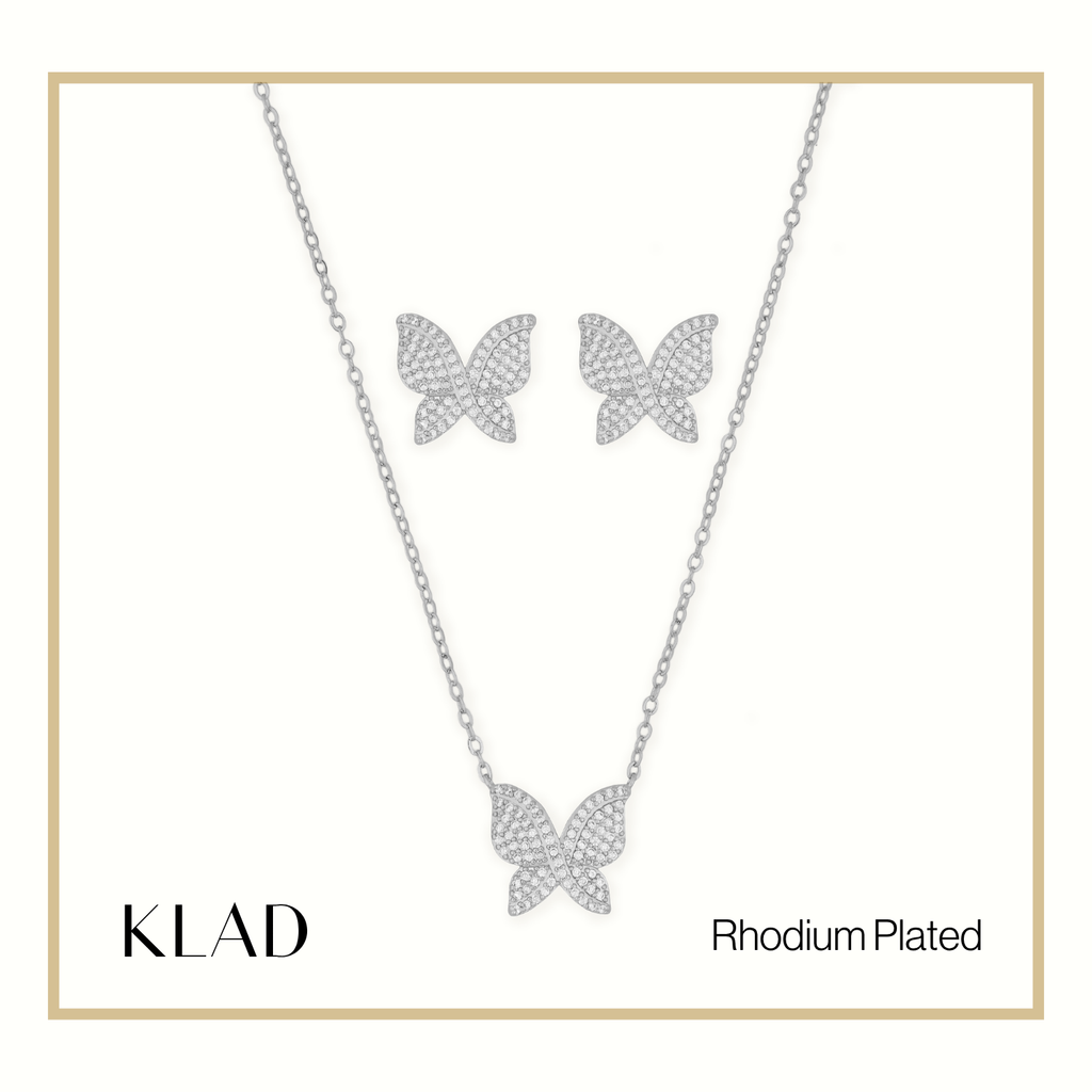 Mabel Jewelry Set in Rhodium