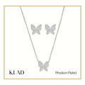 Mabel Jewelry Set in Rhodium