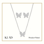 Mabel Jewelry Set in Rhodium