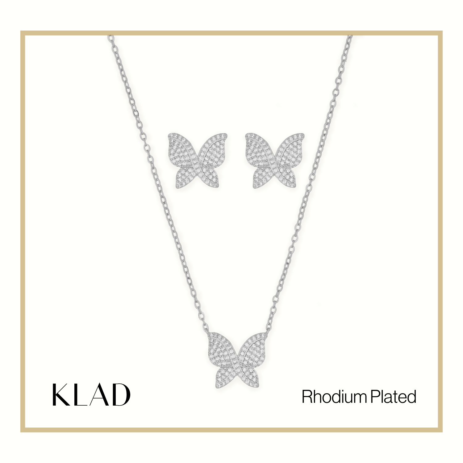 Mabel Jewelry Set in Rhodium