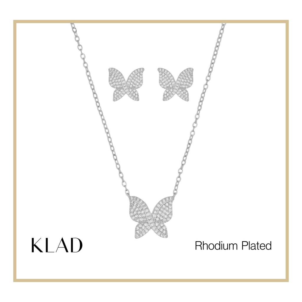 Mabel Jewelry Set in Rhodium