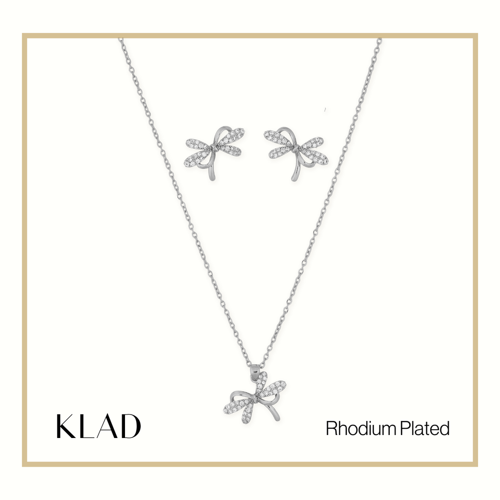 Oressa Jewelry Set in Rhodium