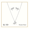 Oressa Jewelry Set in Rhodium
