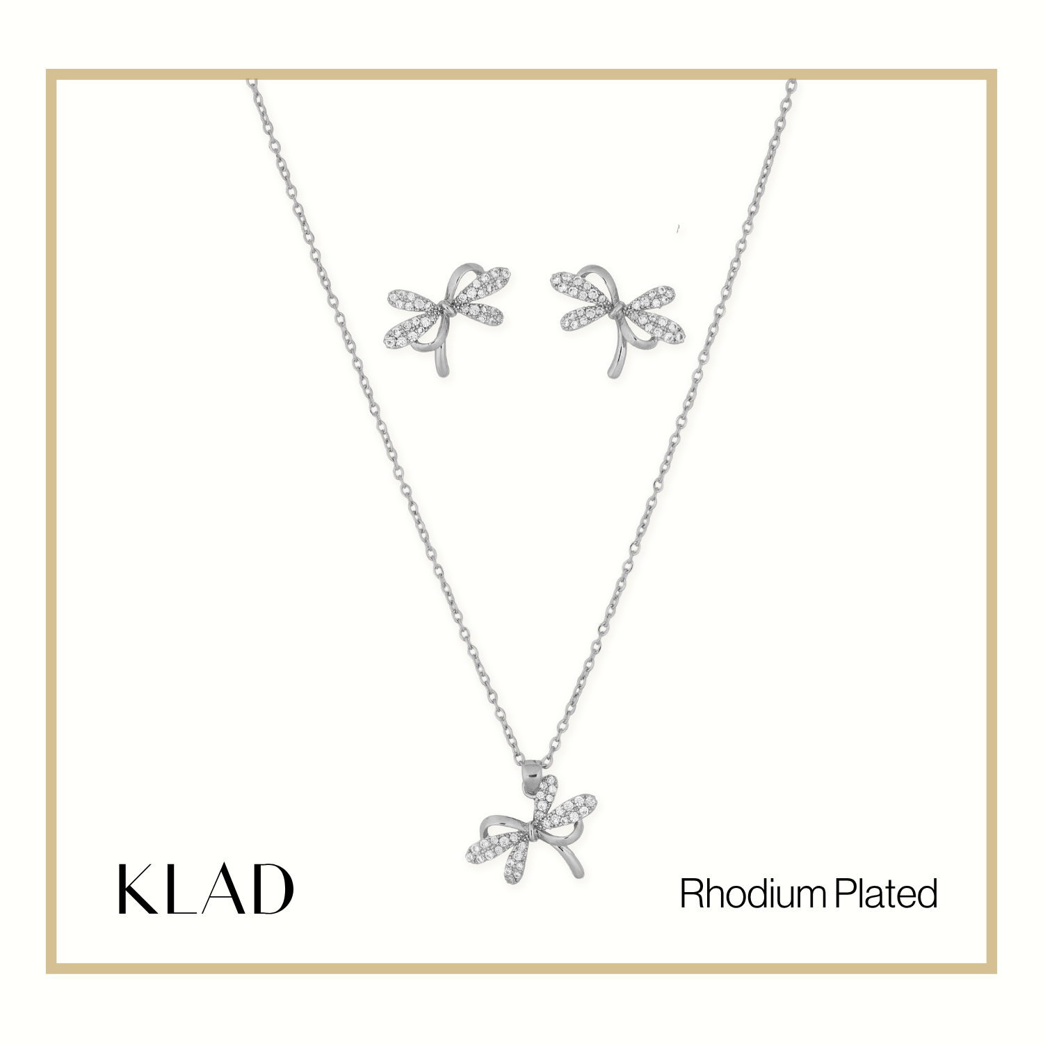 Oressa Jewelry Set in Rhodium