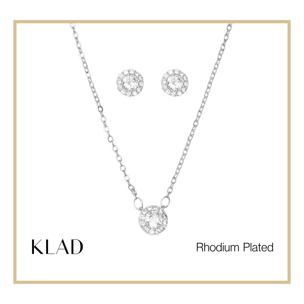 Mandy Jewelry Set in Rhodium