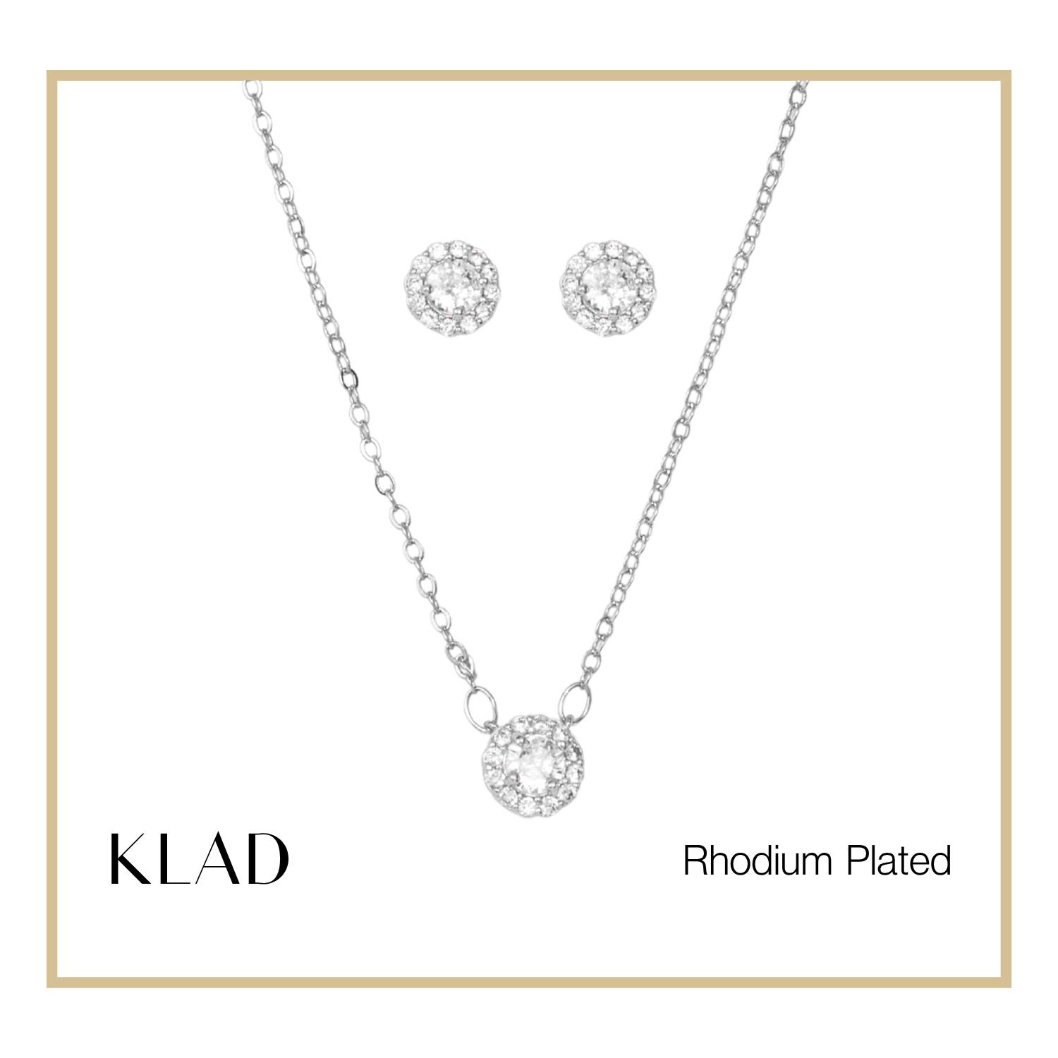 Mandy Jewelry Set in Rhodium