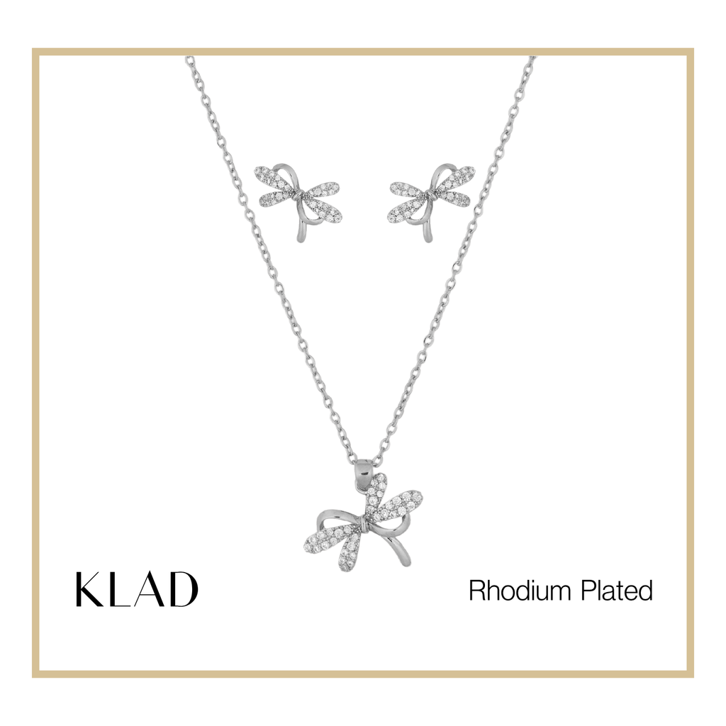 Oressa Jewelry Set in Rhodium