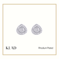 Lei Stud Earrings in Rhodium