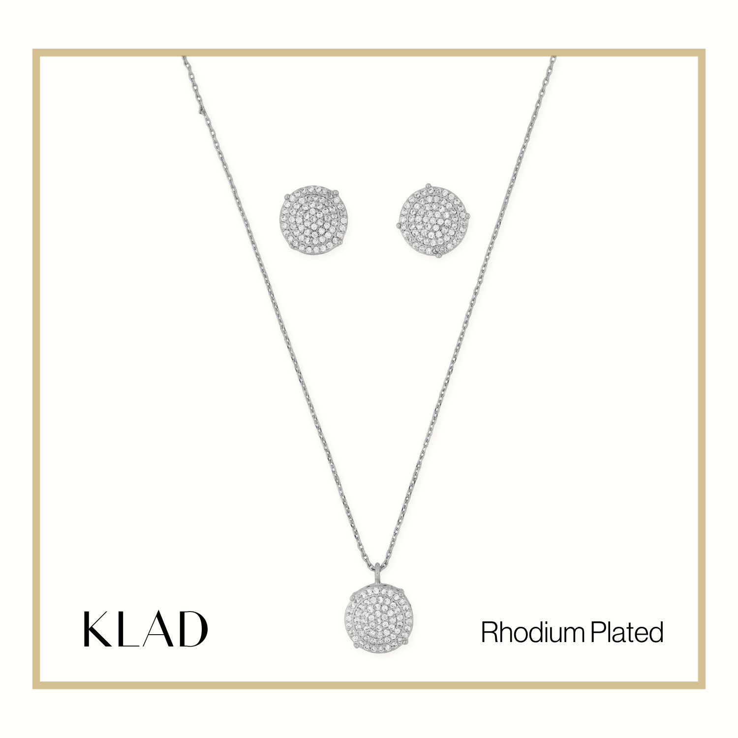 Czina Jewelry Set in Rhodium