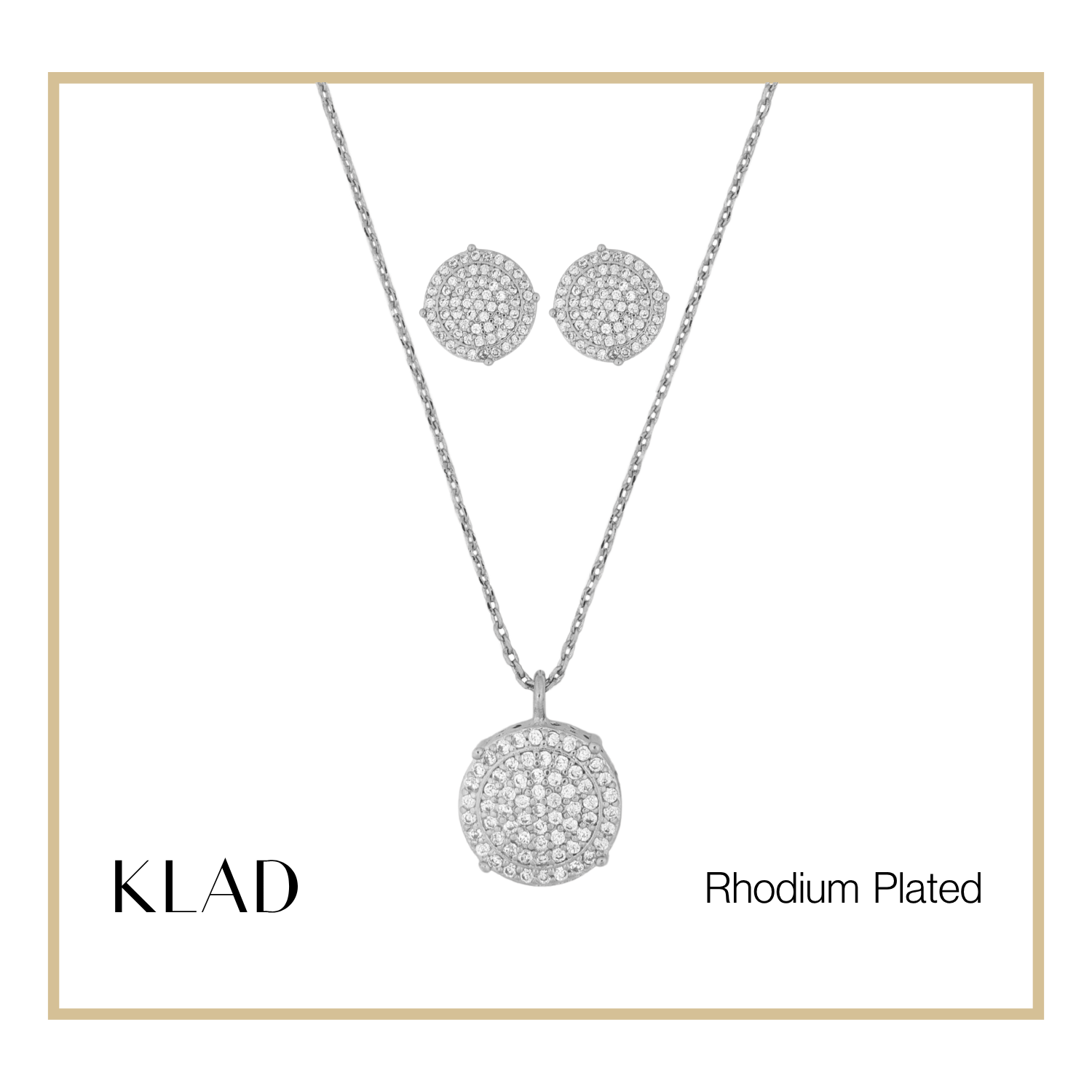 Czina Jewelry Set in Rhodium