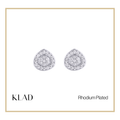 Lei Stud Earrings in Rhodium