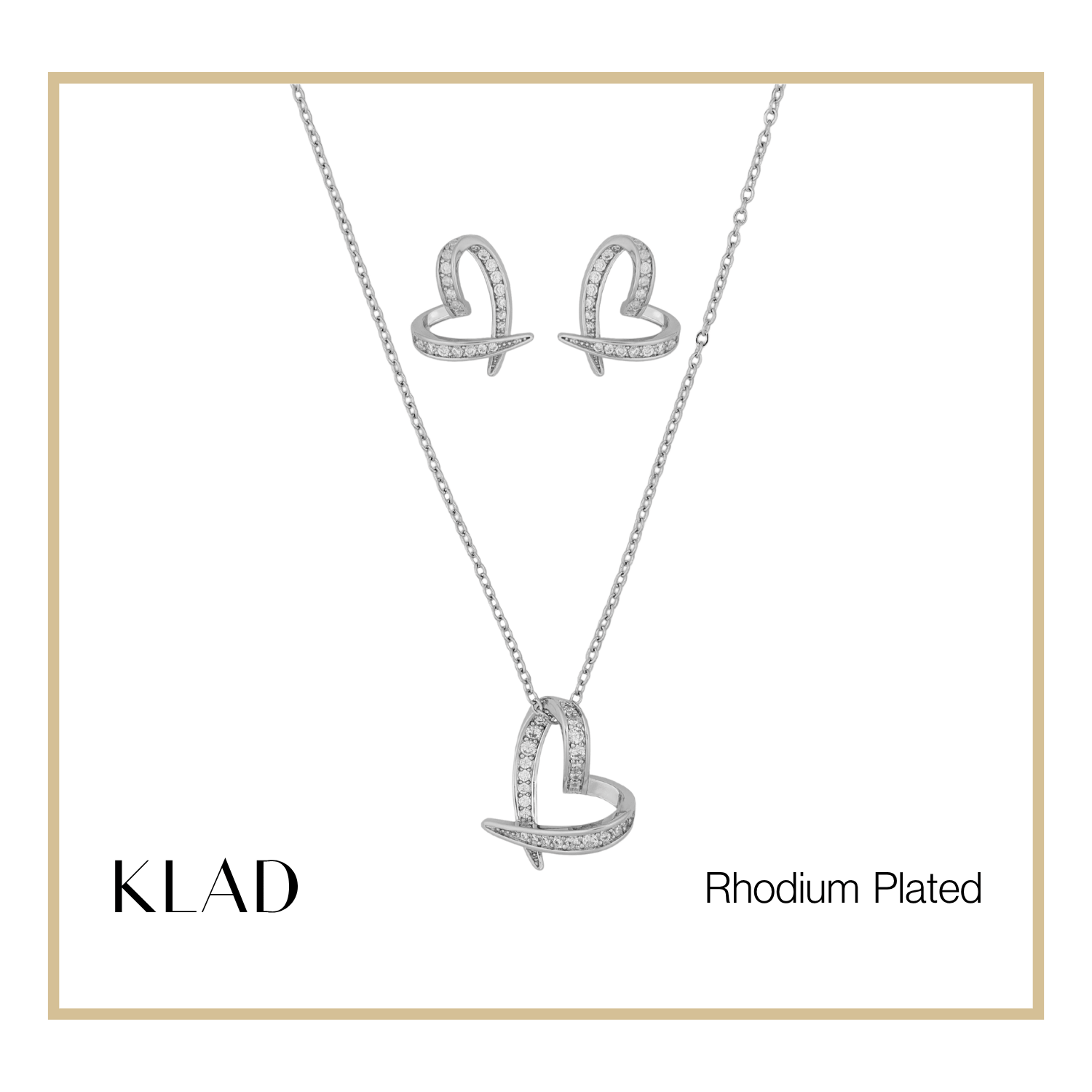 Sahara Jewelry Set in Rhodium