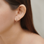 Hope Hoop Earrings in Gold