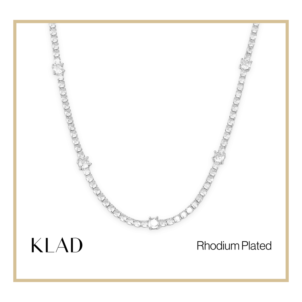 Lilly Set in Rhodium