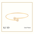 Telyn Thin Bangles in Gold