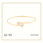 Telyn Thin Bangles in Gold