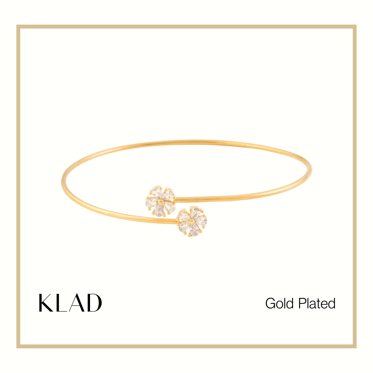 Telyn Thin Bangles in Gold