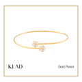 Telyn Thin Bangles in Gold