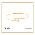 Telyn Thin Bangles in Gold