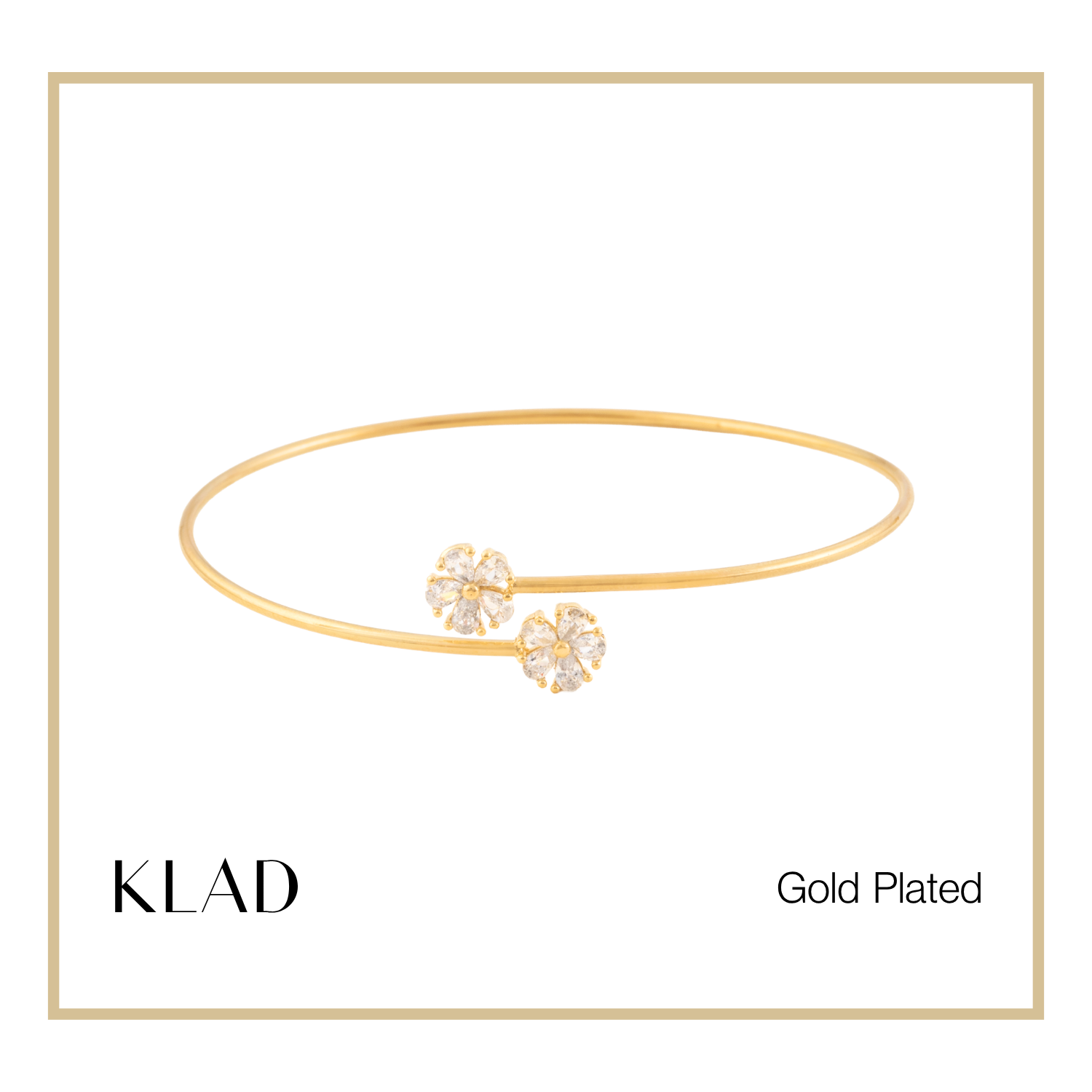 Telyn Thin Bangles in Gold