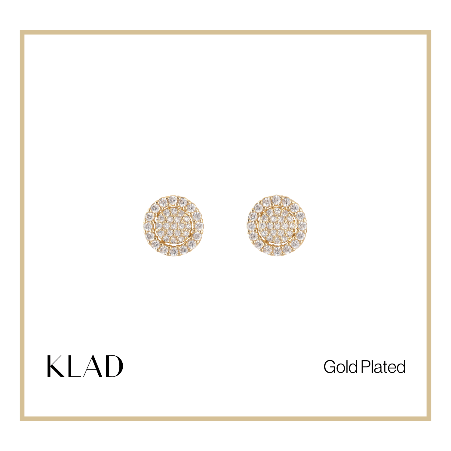 Maven 2-Way Stud Earrings in Gold