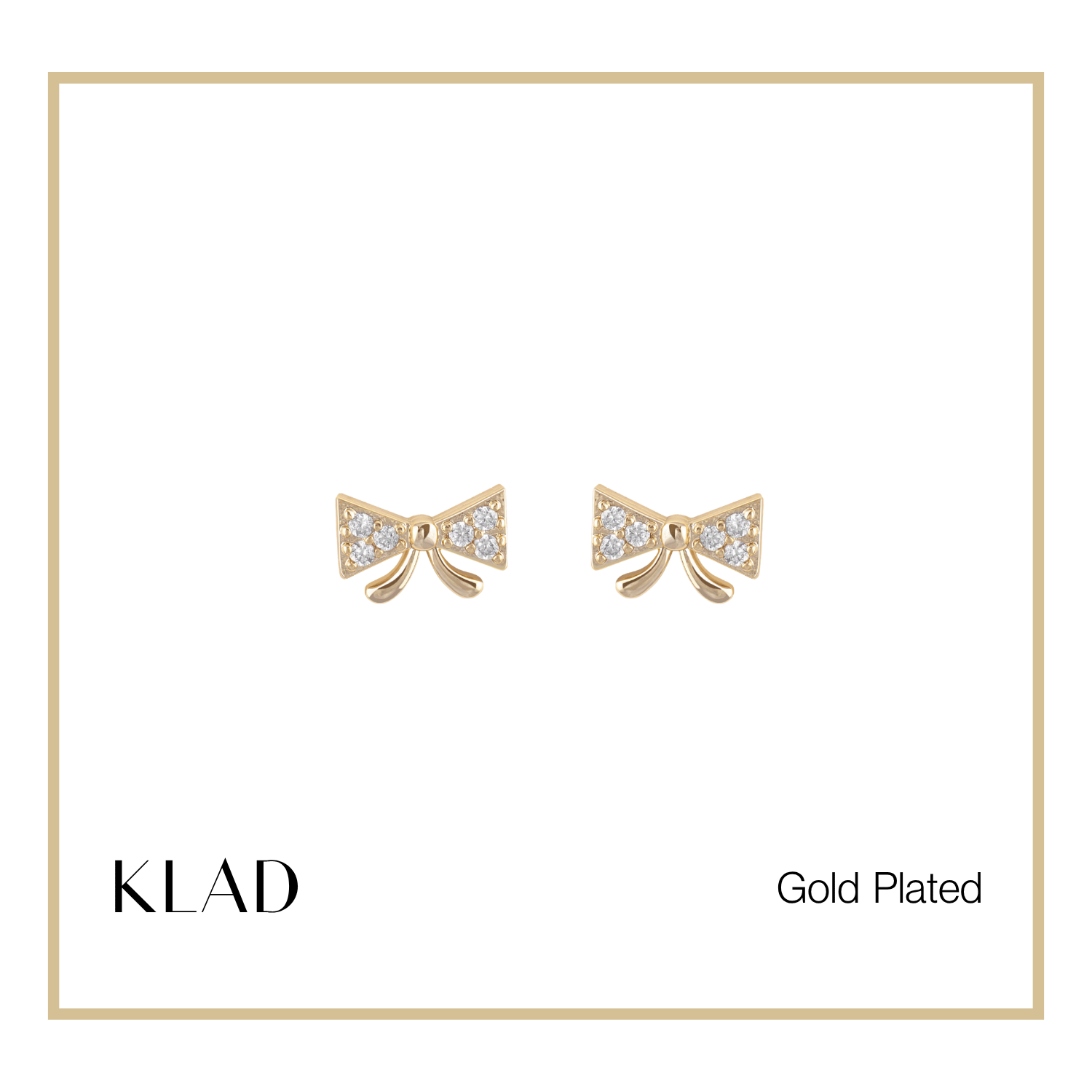 Megara Stud Earrings in Gold