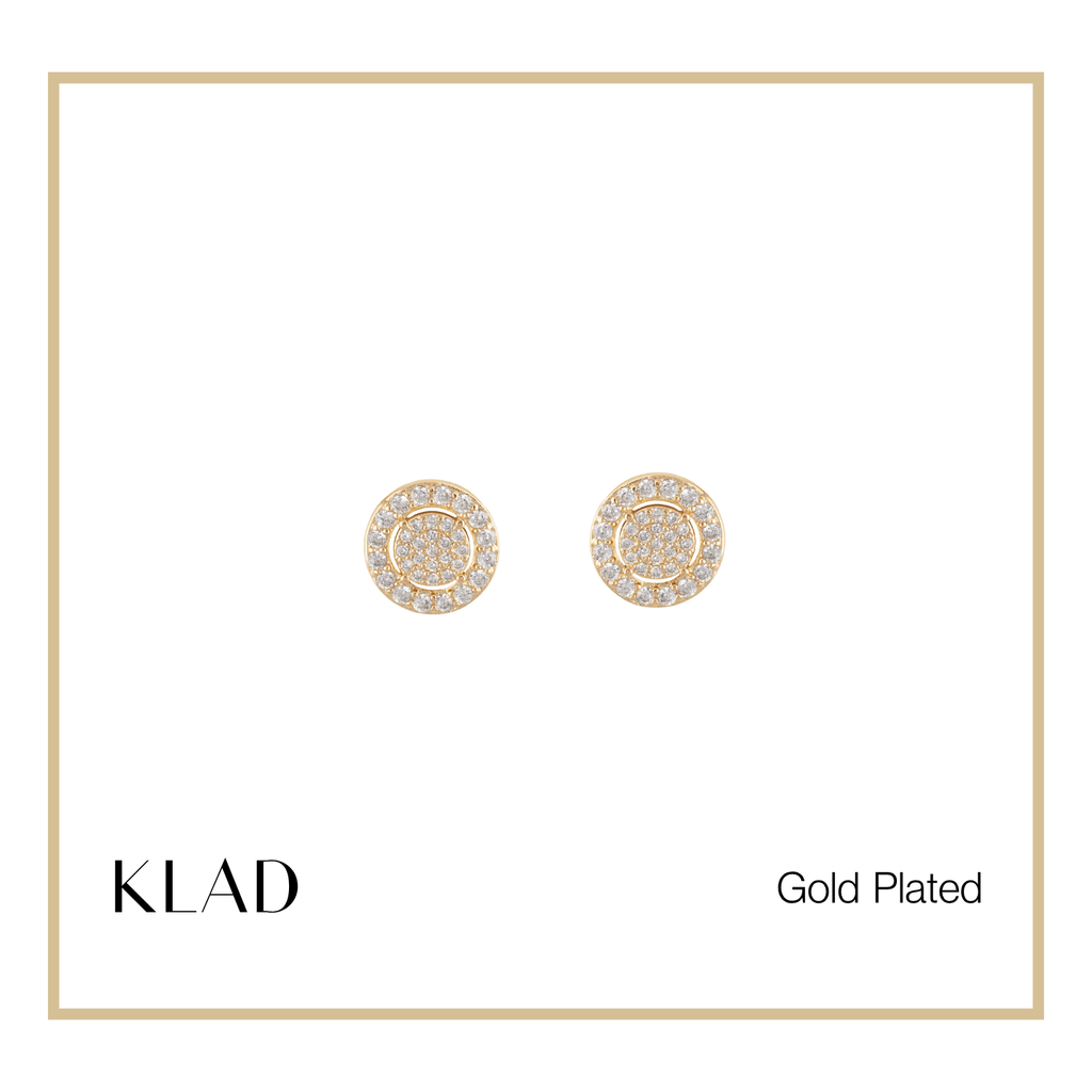 Maureen 2-Way Stud Earrings in Gold