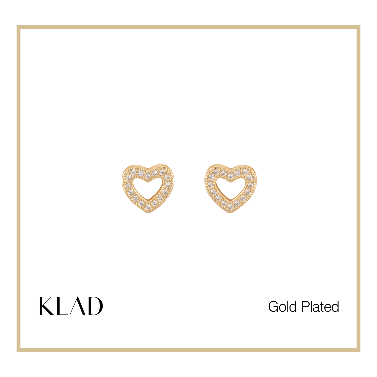 Maryanne Stud Earrings in Gold