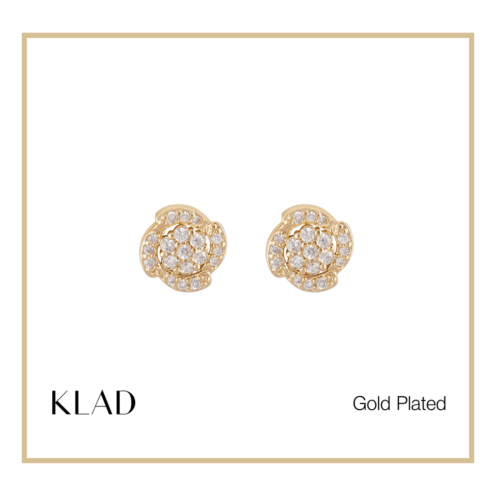 Meagan 2-Way Stud Earrings in Gold