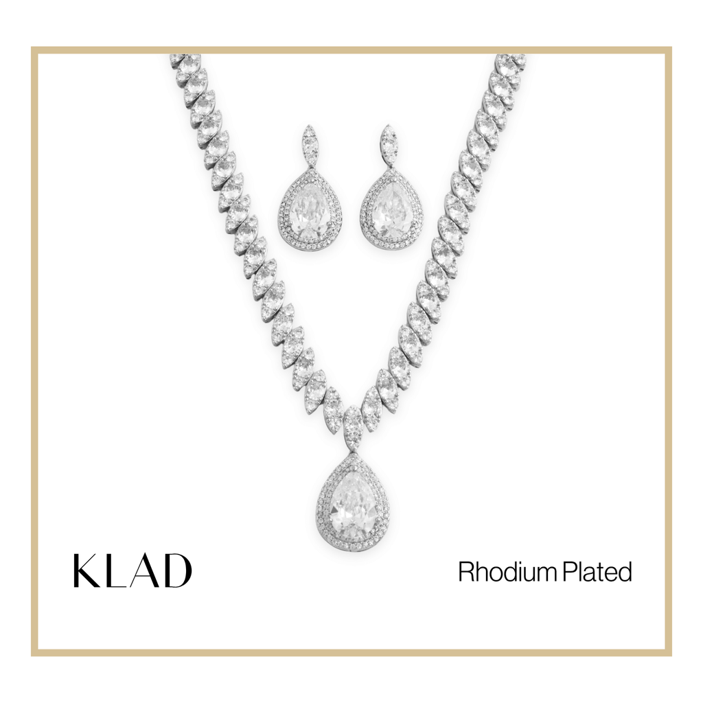 Gavielle Set in Rhodium