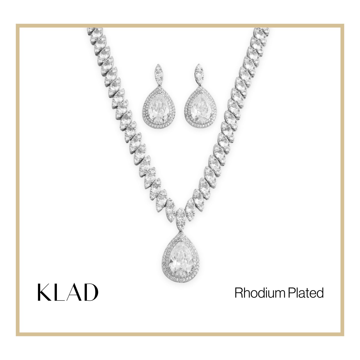 Gavielle Set in Rhodium