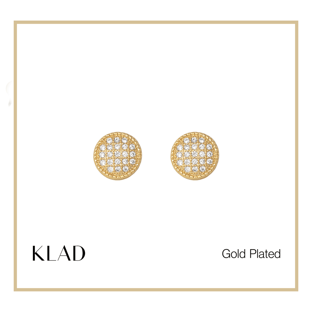 Meia Stud Earrings in Gold