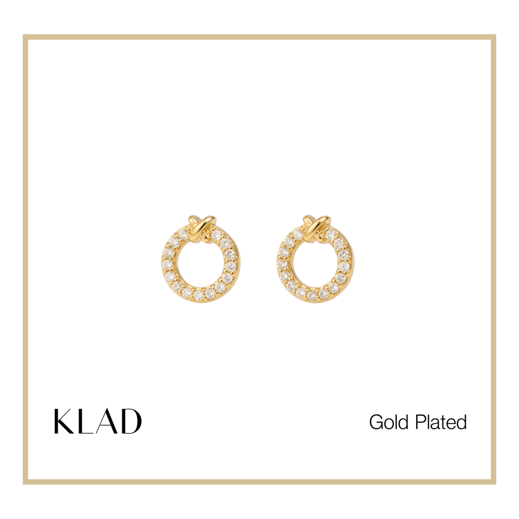 Mileen Stud Earrings in Gold