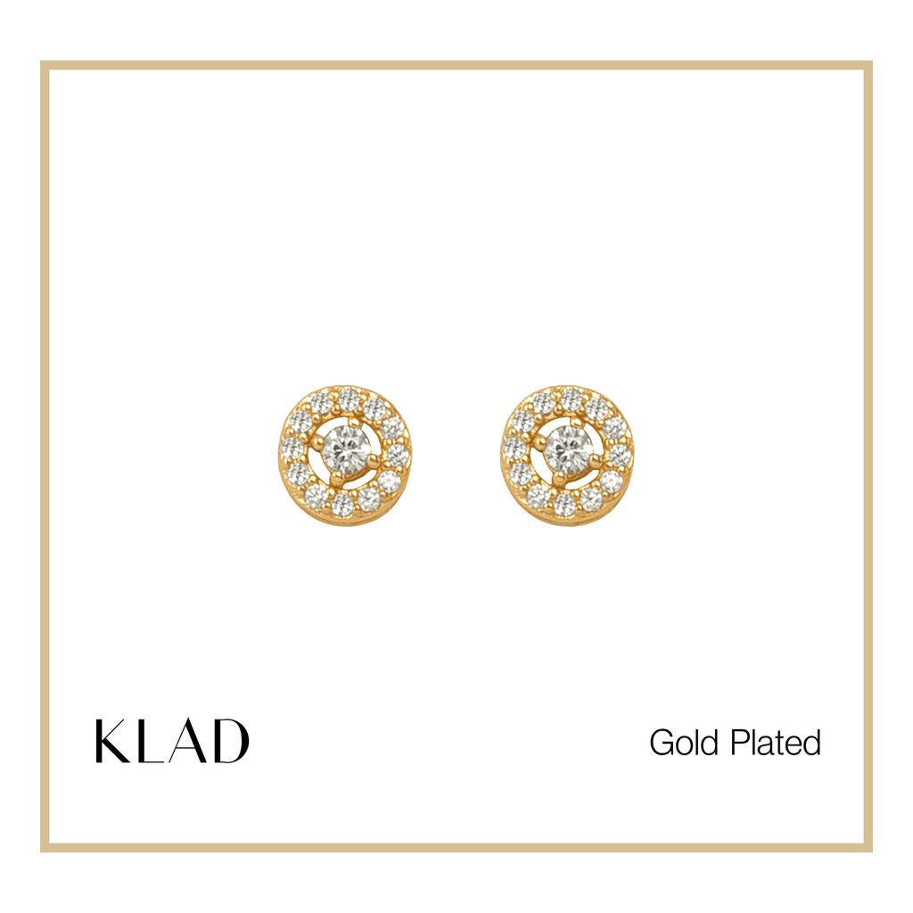 Mckenzie 2-Way Stud Earrings in Gold