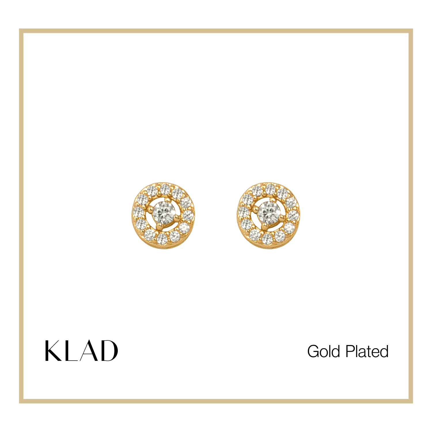 Mckenzie 2-Way Stud Earrings in Gold