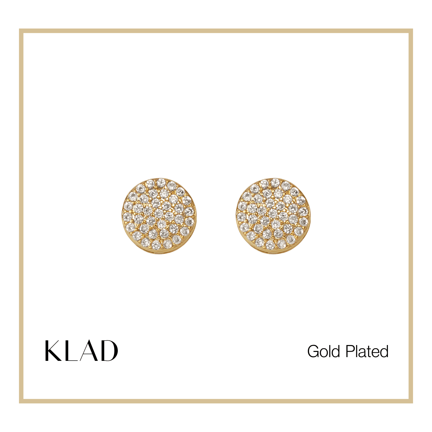 Monica Stud Earrings in Gold