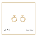 Meir Drop Earrings in Gold