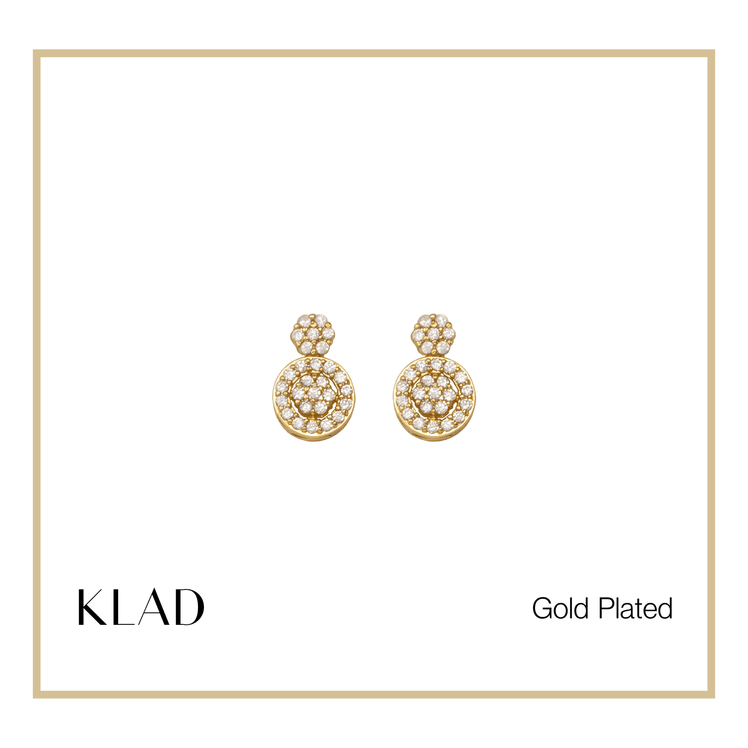 Moira Stud Earrings in Gold
