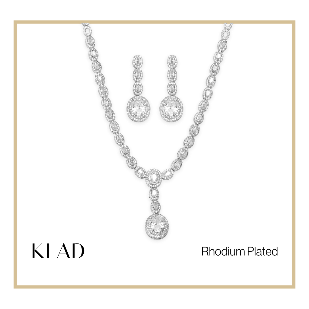 Elcie Set in Rhodium