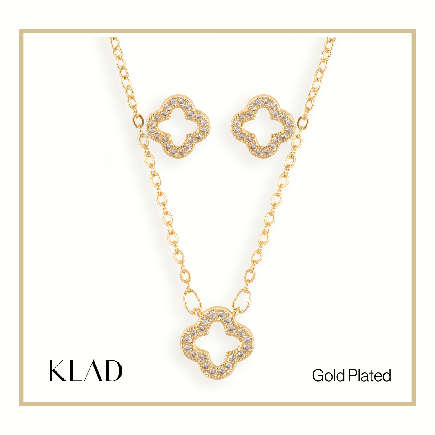 Mitzi Jewelry Set in Gold