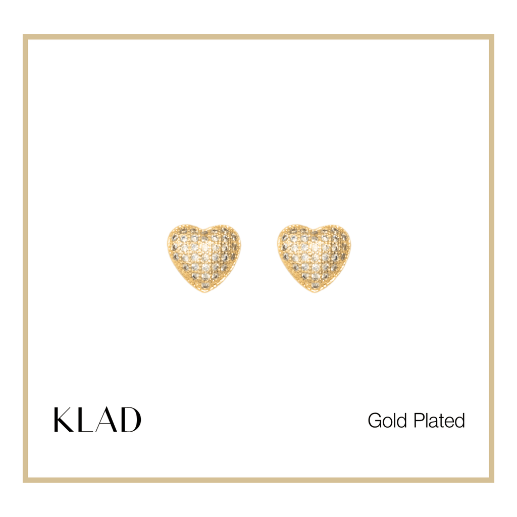 Mallory Stud Earrings in Gold