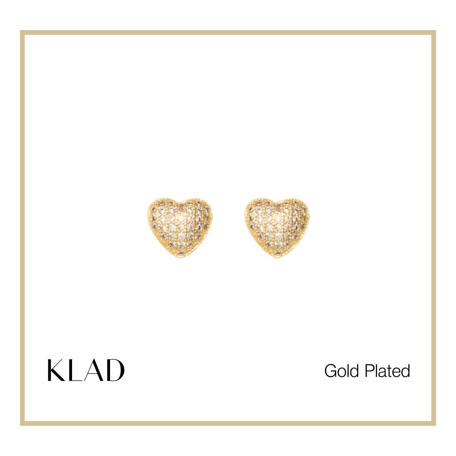 Mallory Stud Earrings in Gold