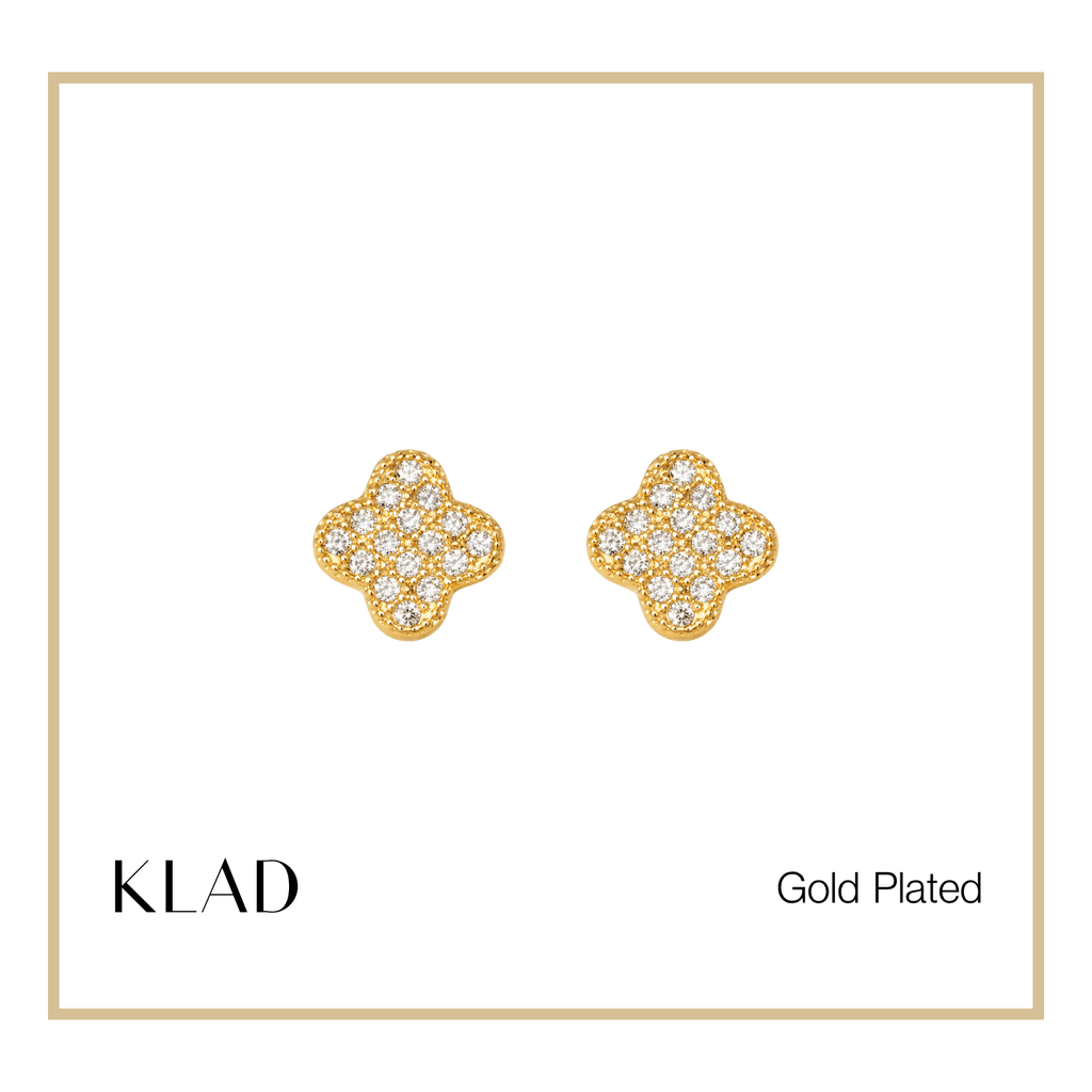 Misty Stud Earrings in Gold