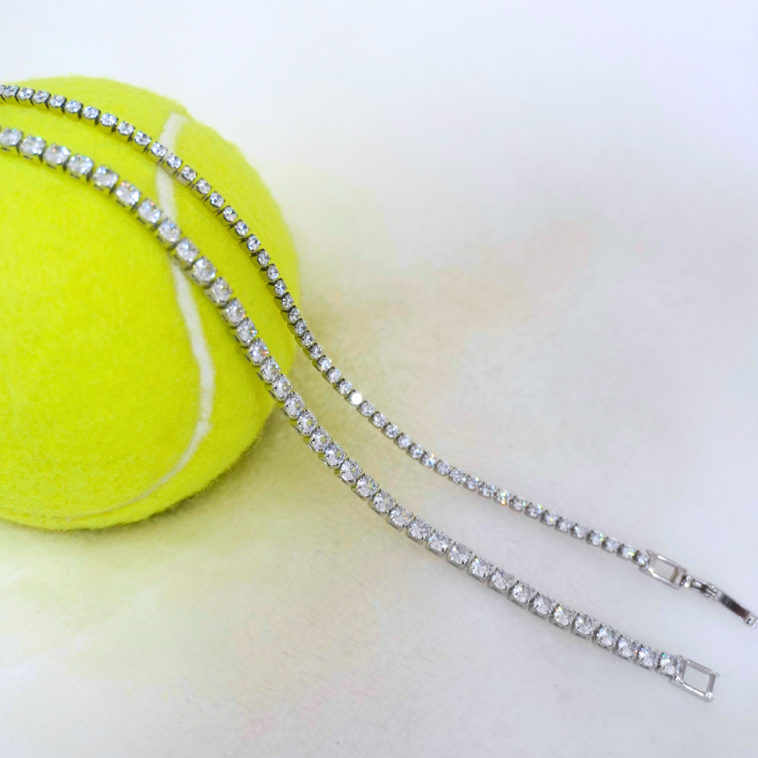 Steffi & Venus Tennis Bracelets in Rhodium