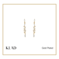 Bria Thin Dangling Earrings in Gold
