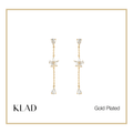 Blair Thin Dangling Earrings in Gold