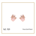 Everie Stud Earrings in Rose Gold