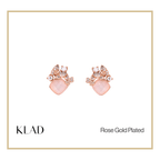Everie Stud Earrings in Rose Gold